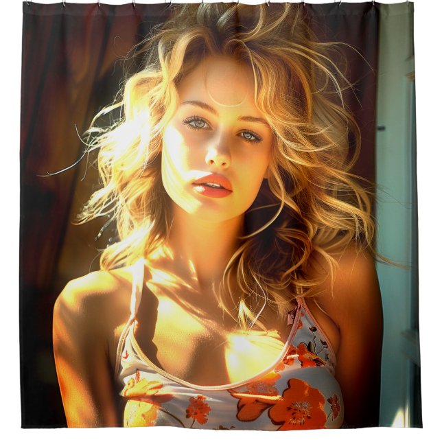 Pretty Lady Shower Curtain (Front)