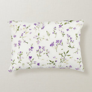 Pretty Lavender Flowers Decorative Cushion