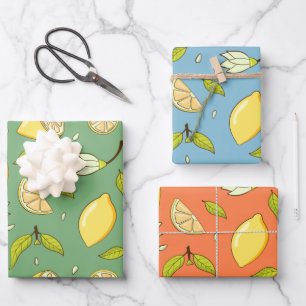 Pretty Lemon Wrapping Paper Set