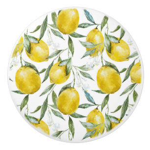 Pretty Lemons Tree Summer Ceramic Knob