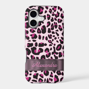 Pretty leopard animal print personalised