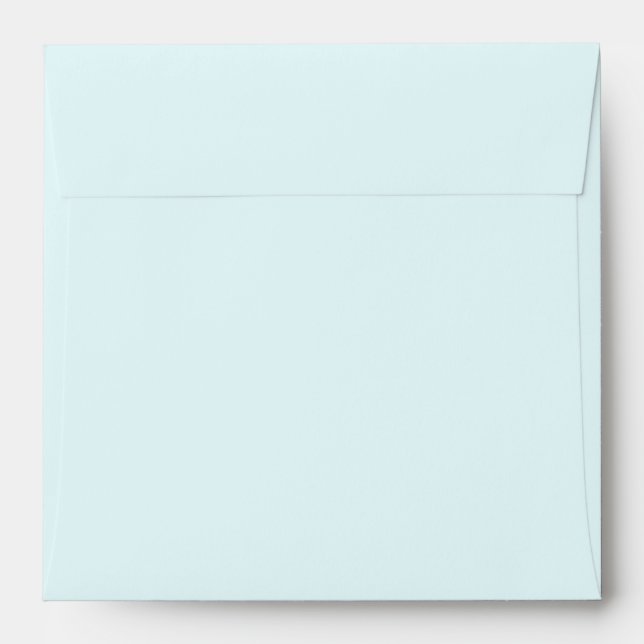 Pretty Light Baby Blue Envelopes (Back (Top Flap))