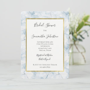 Pretty Light Blue Bridal Shower Invitation