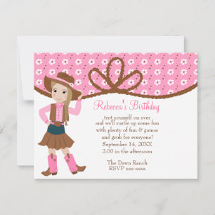 Pretty Lil' Cowgirl! Invitation
