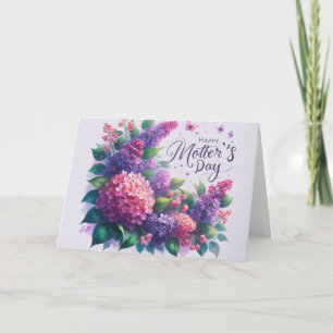 Pretty Lilacs Mother' Day Floral "Mum"  Card