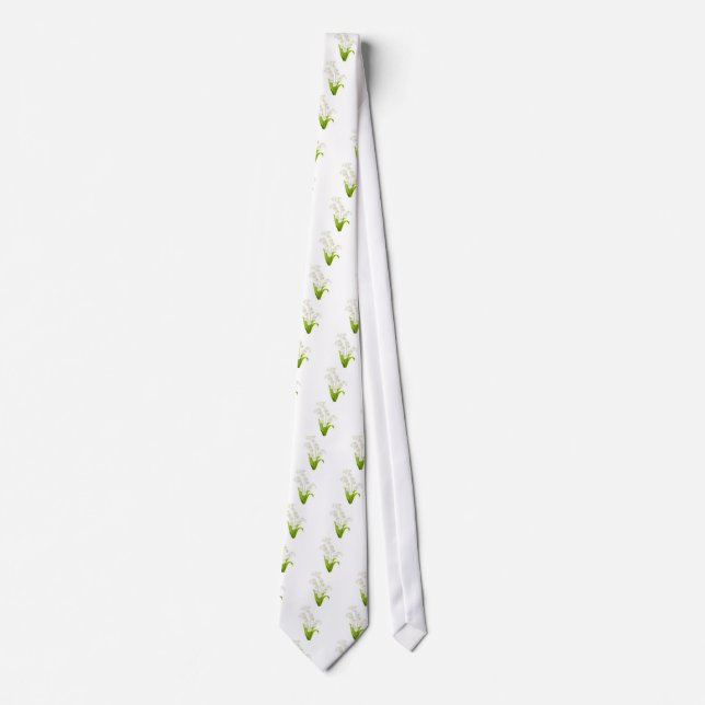 Pretty Lily of the Valley Tie (Front)
