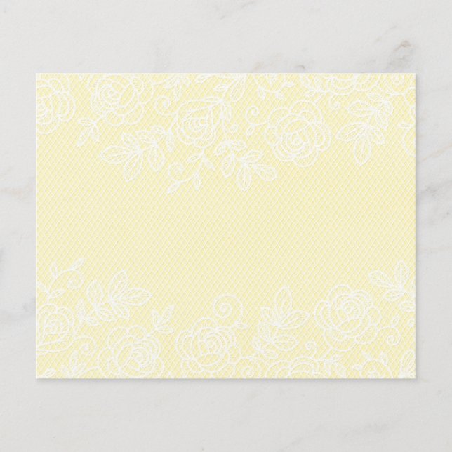 Pretty Linen & White Lace Scrapbook Paper (Front)