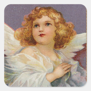 Pretty Little Angel Square Sticker