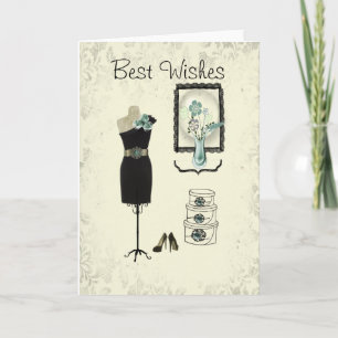 Pretty Little Black Dress Birthday Card