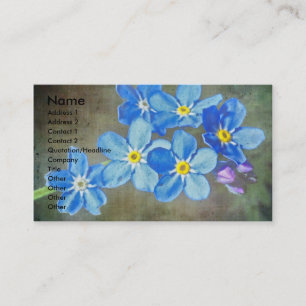 Pretty Little Blue Flowers Business Card