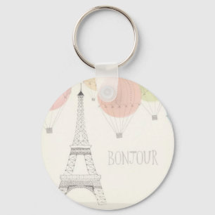 Pretty Little Bonjour Key Ring