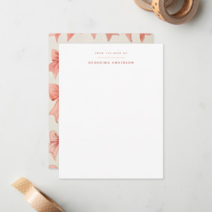Pretty Little Bows Personal Stationery Card