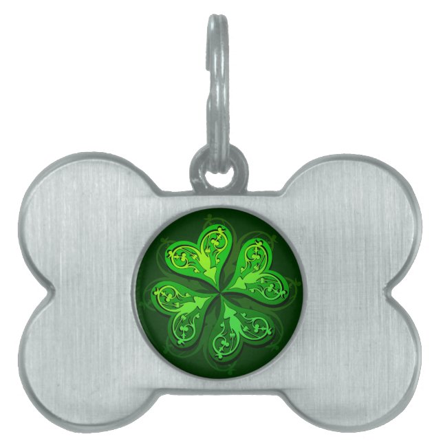 Pretty Little Clover Dog Tag (Front)