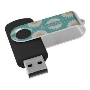 Pretty Little Daisies Print USB Flash Drive