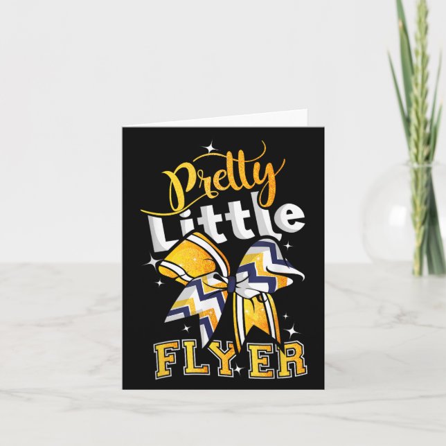 Pretty Little Flyer Cheer Cheerleading Team  Card (Front)