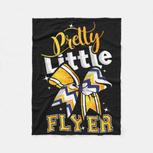 Pretty Little Flyer Cheer Cheerleading Team  Fleece Blanket