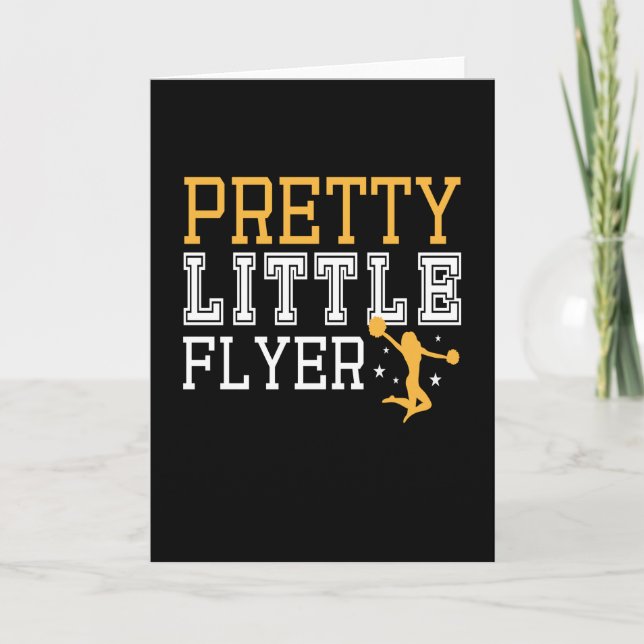 Pretty Little Flyer Cheerleading Card (Front)