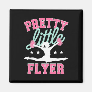 Pretty Little Flyer Funny Cheer Coach Cheerleading Magnet