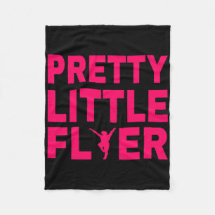 Pretty Little Flyer Funny Cheerleading Cheerleader Fleece Blanket