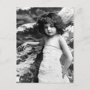 "Pretty Little Girl" Vintage Photograph Postcard