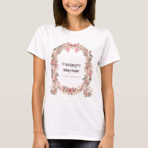 Pretty Little Haunt Coquette Halloween Ghost Arch T-Shirt