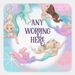 Pretty Little Mermaids Stickers