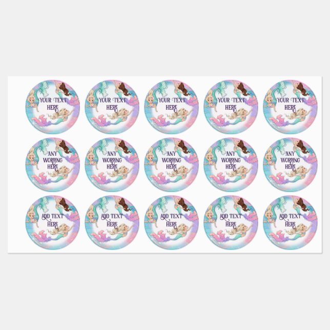 Pretty Little Mermaids Stickers (Sheet)
