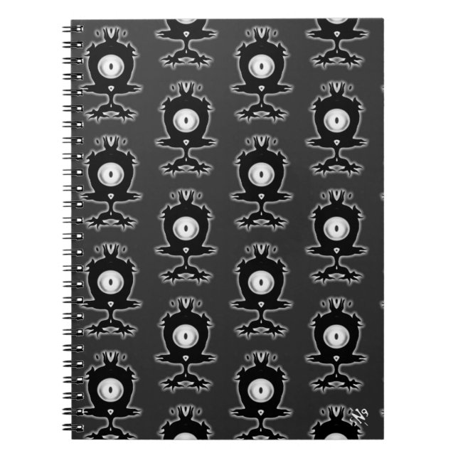 Pretty Little Monster Cute Weird Creature Notebook (Front)