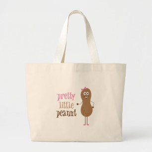 Pretty Little Peanut Large Tote Bag
