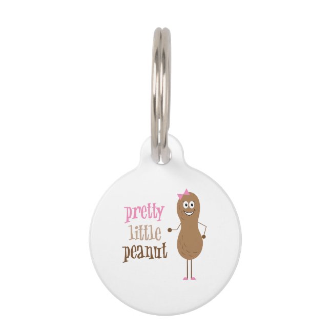 Pretty Little Peanut Pet Tag (Front)