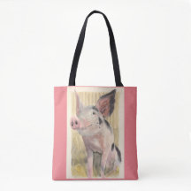 Pretty Little Pig Tote Bag