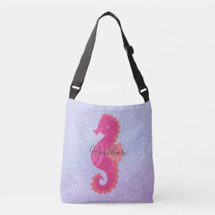 Pretty Little Pink Seahorse Crossbody Bag