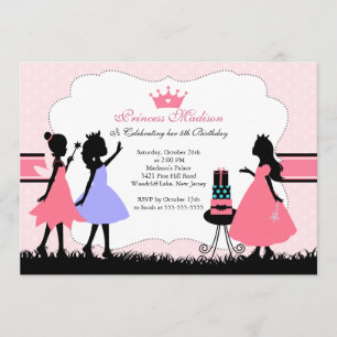 Pretty Little Princess Birthday Party Invitation