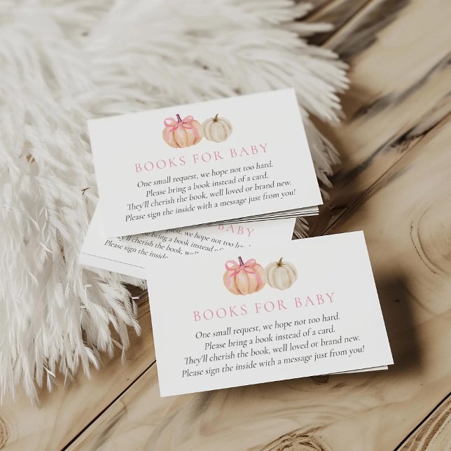Pretty Little Pumpkin Books for Baby Card  (Creator Uploaded)