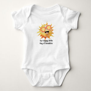Pretty Little Ray Sunshine Sun Cute Personalised Baby Bodysuit