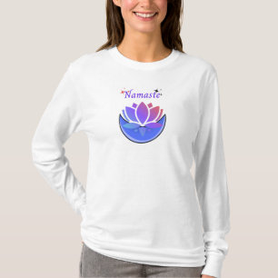 Pretty lotus flower and moon design T-Shirt. T-Shirt