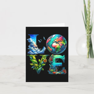 Pretty Love Earth Day Every Day Earth Day 1 Card