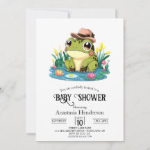 Pretty Lovely Frog Baby Shower