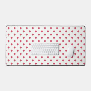 Pretty lush pink tulips pattern Desk mats