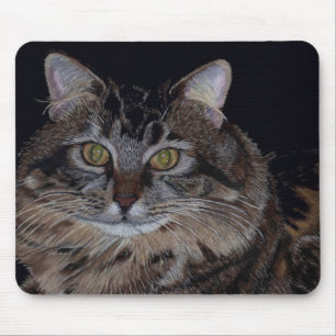 Pretty Maine Coon Cat Mouse Mat