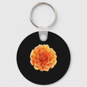 Pretty Marigold Flower Season Key Ring