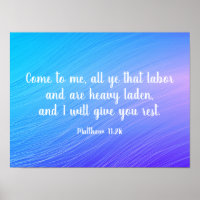 Pretty Matthew 11:28 Give You Rest Bible Quote