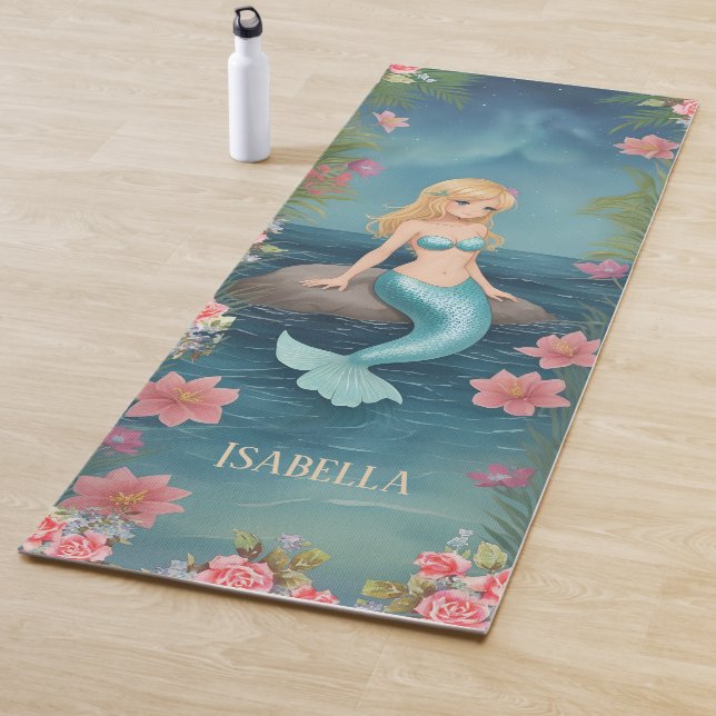 Pretty Mermaid Kids Yoga Mat (In Situ)