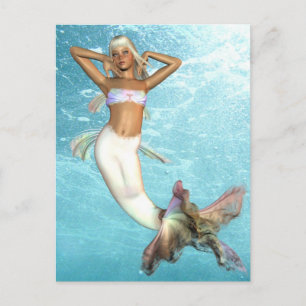 Pretty Mermaid  Postcard