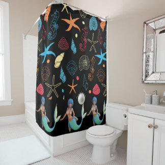 Pretty mermaid shower curtain