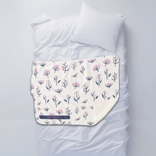 Pretty Mimosa Warm and Cosy Customise  Sherpa Blanket