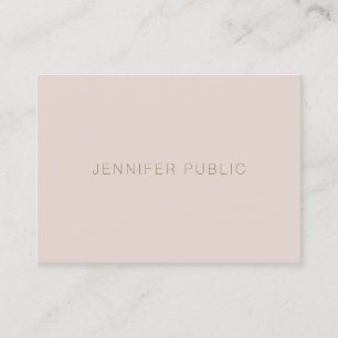 Pretty Minimalist Professional Template Modern Top Business Card