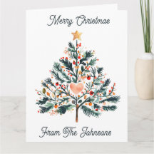 Pretty Minimalist Tole Style Christmas Tree