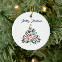 Pretty Minimalist Tole Style Christmas Tree