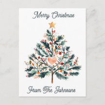 Pretty Minimalist Tole Style Christmas Tree